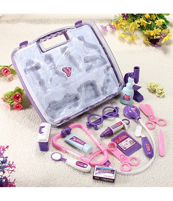 Baby Pretended Doctor Play Set Carry Case Kit Toys