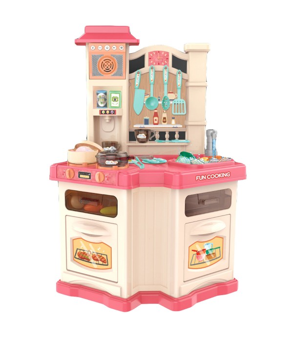 Kitchen Plastic Toys Kitchen Big Kitchen Cooking Simulation Play Educational Toy for Baby Girl Toy Gift - Green