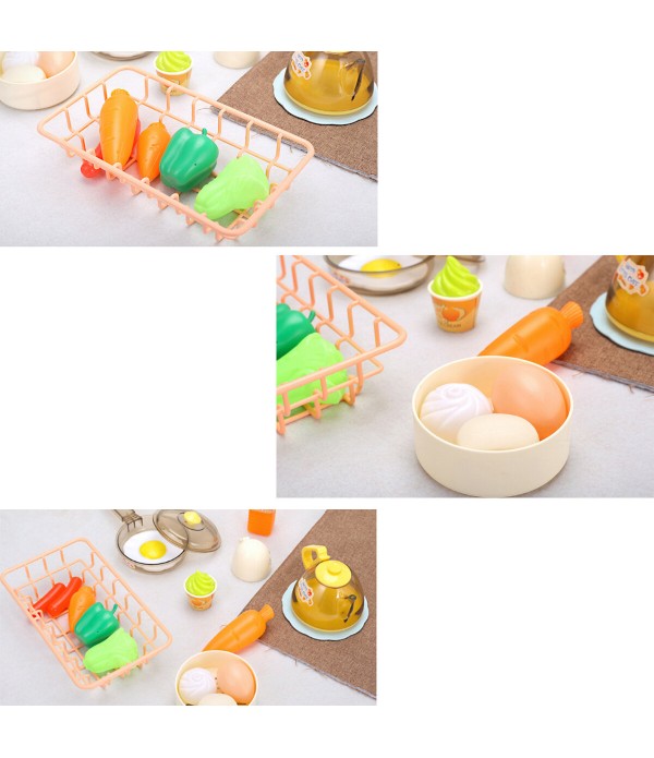 Kitchen Plastic Toys Kitchen Big Kitchen Cooking Simulation Play Educational Toy for Baby Girl Toy Gift - Green