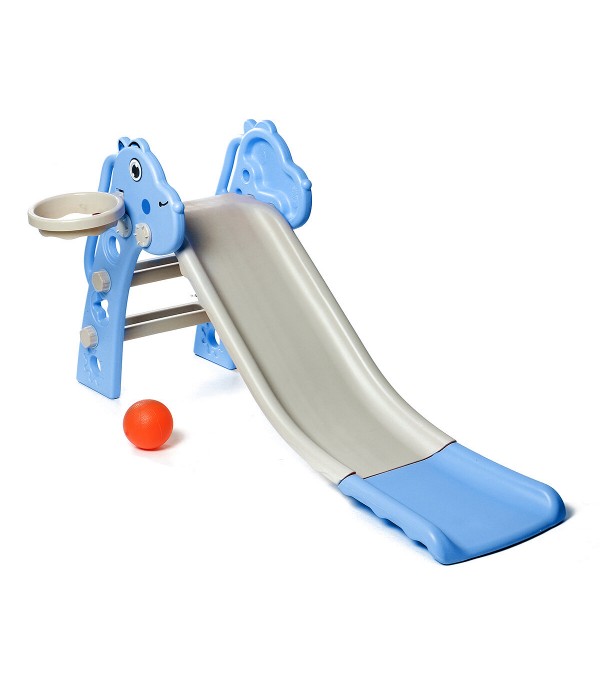 Baby Children Kid Long Slide Play Climber Household Indoor/Outdoor Playground Kids Toys - Blue