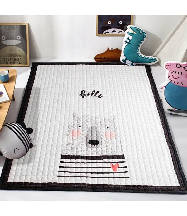 145*195CM Soft Cotton Baby Kid Game Activity Play Crawling Mat Carpet Non-Slip Floor Mat - #02