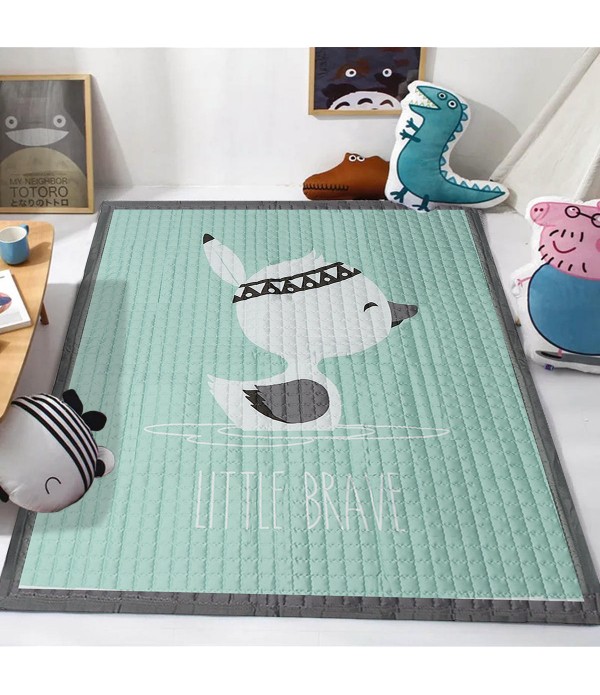 145*195CM Soft Cotton Baby Kid Game Activity Play Crawling Mat Carpet Non-Slip Floor Mat - #02