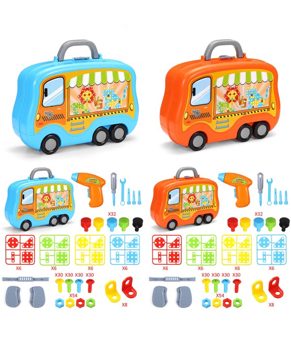 321Pcs/Set Creative Building Blocks Peg Electric Drill Assemble Toy Creative Building 3D Blocks Peg for Boy Girl Kid Birthday Gi