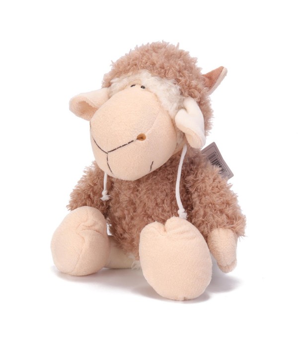 14 Inch Dolly Sheep Stuffed Animal Plush Toys Doll for Kids Baby Christmas Birthday Gifts - Orange