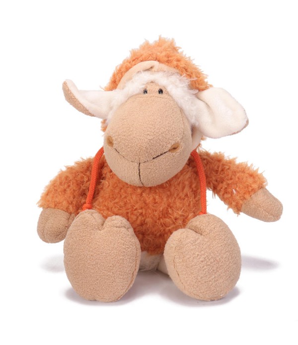 14 Inch Dolly Sheep Stuffed Animal Plush Toys Doll for Kids Baby Christmas Birthday Gifts - Orange