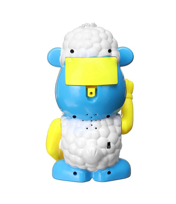 Kids Electric Bubble Tub Sheep Music Toys Automatic Shower Machine Blower Maker - Yellow