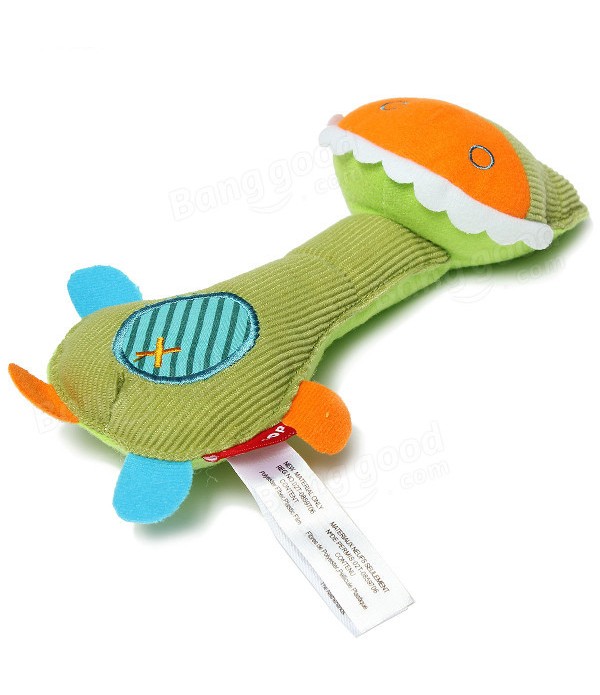 Baby Crib Rattle Soft Animal Handbell Development Toy - Crocodile