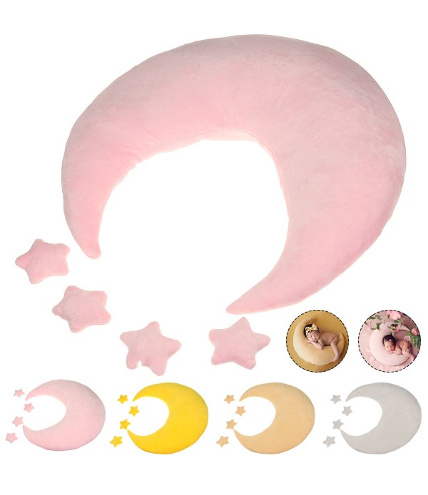 Newborn Baby Photography Props Moon Shaped Pillows...