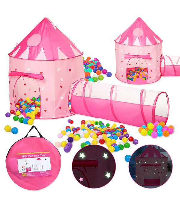 135CM Kids Play Tent Ball Pool Tent Princess Castl...