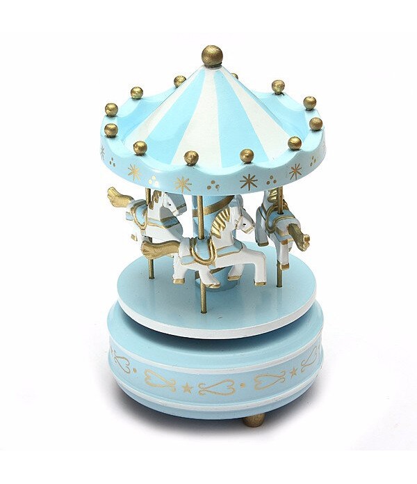 Kids Carousel Music Box Merry Go Round Musical Dev...