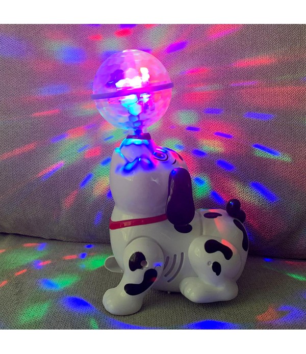 Electronic Dancing Dog Puppy Dog Projection Disco Lights Music Sound Toddler Toys For Children