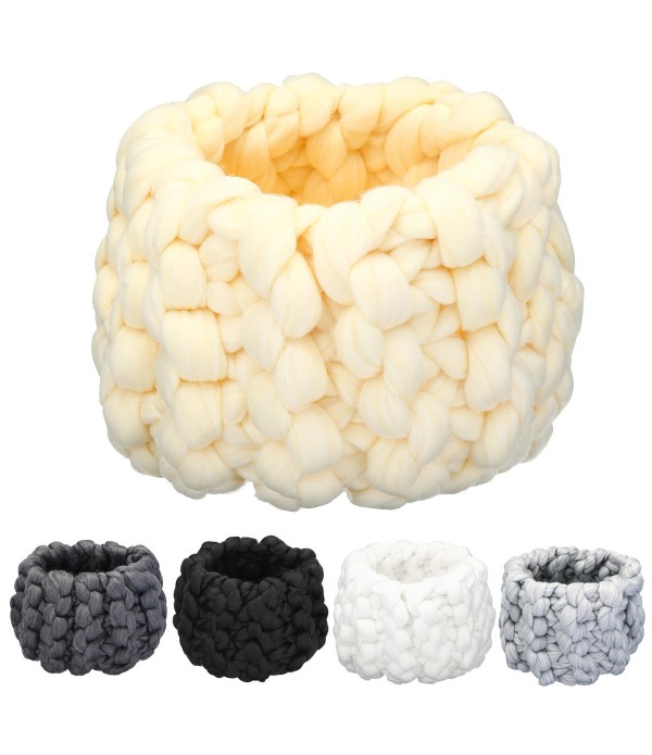 Nordic Knitted Cute Eggshell Newborn Baby Nest Hat Sleeping Bag Photo Props Photography Shoot Pillow -  Yellow