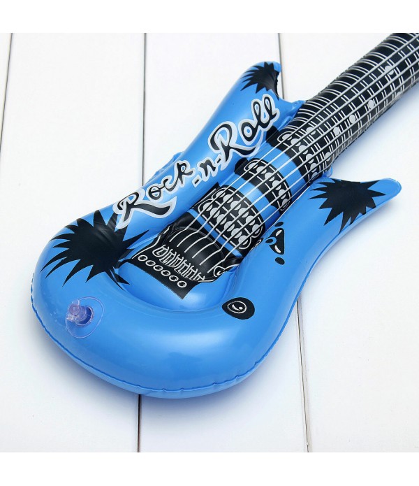 Baby Kids Air Inflatable Guitar Show Prop Toys Music Dream - Blue