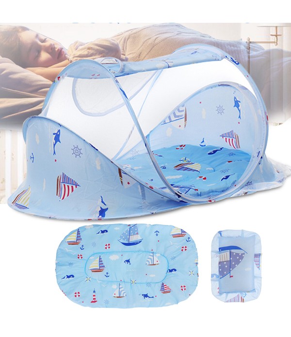 3Pcs Baby Mosquito Net Baby Crib Canopy Portable E...