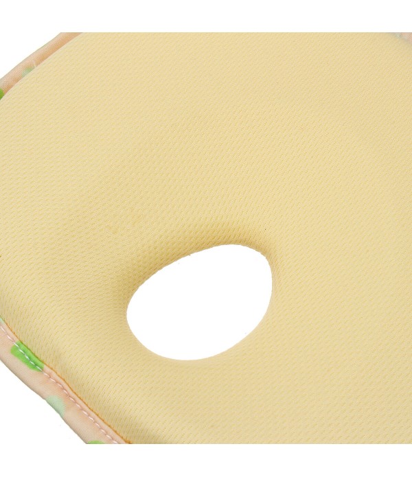 Baby Head Shaping Pillow Portable Memory Foam Rebound Infant Pillow Prevent Flat Head - Beige