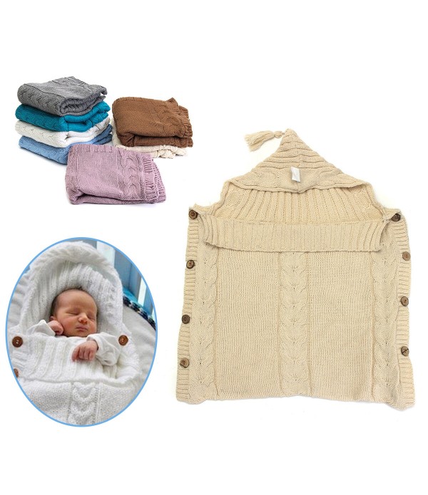 Winter Infant Cotton Wrap Blanket - Sky Blue