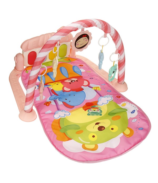 0-18 months baby music fitness frame shell baby music pedal pedal piano children's foreign trade toys - Pink