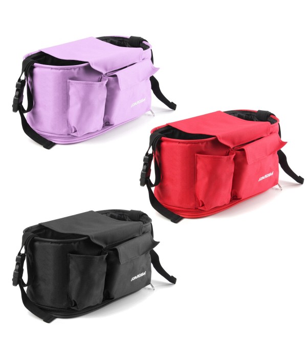 Baby Pram Organizer Bag Cup Holder Stroller Pushch...