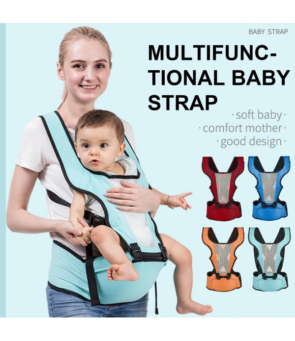 Baby Carrier Hip Seat, Soft Breathable Ergonomic Fabric Adjustable Buckle with All Seasons Hiking Shopping Travelling Seat Newbo