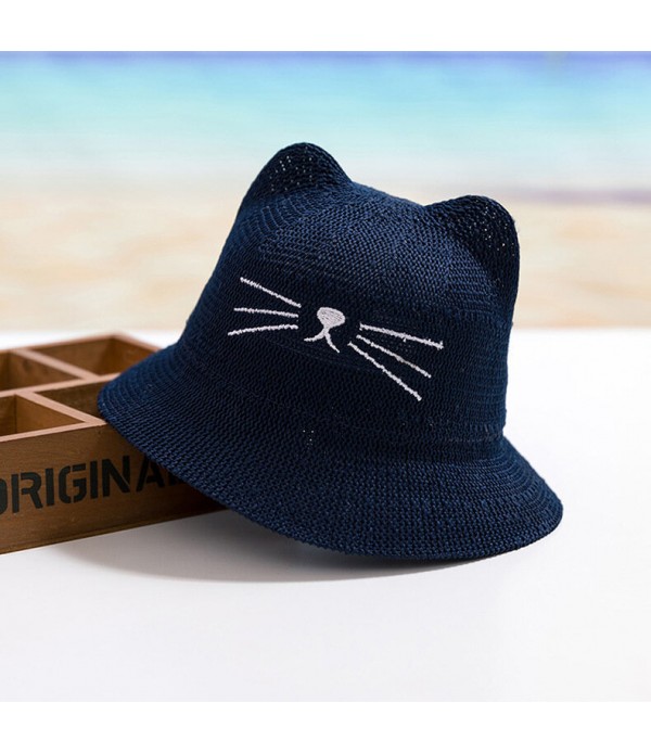 Children's Cat Hat Removable Face Screen - 001