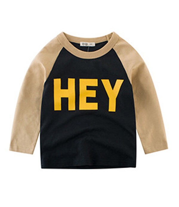 Boys Children Printed Long Sleeve T-Shirts For 3Y-12Y  - 7 Yellow