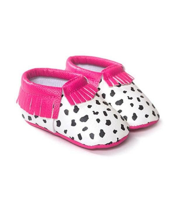  0-12 Months Baby Infant Toddler Tassel Leather Crib Shoes Moccasin Loafers Soft Leopard - 13 Wine Red