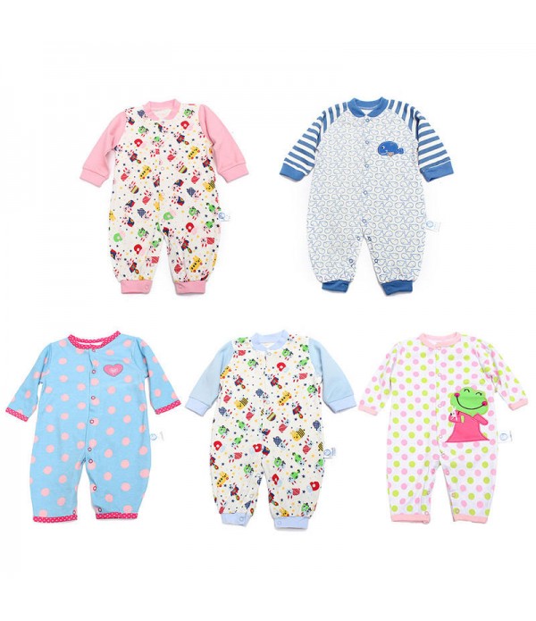 Cartoon Newborn Romper Baby Cotton Clothes Infant ...