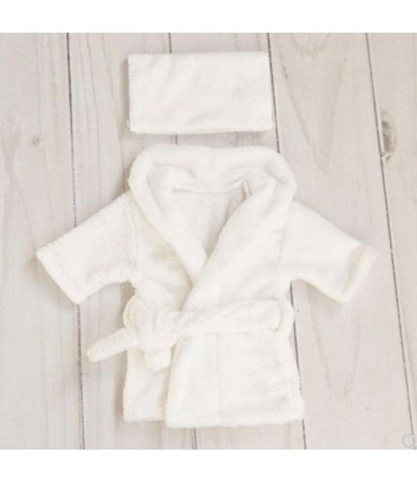 Funny Studio Shooting Accessories Photography Baby Bath Robe Towel White Flannel Baby Shooting Clothes Photography Props - White