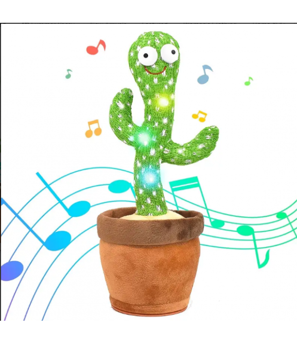 Baby Dancing Cactus, Talking Cactus Toys, Wriggle Singing Cactus, Repeat What You Say, Baby Boy Toy, Plush Electric Speaking Cactus ,Baby Girl 15 Second Voice Recorder Toy