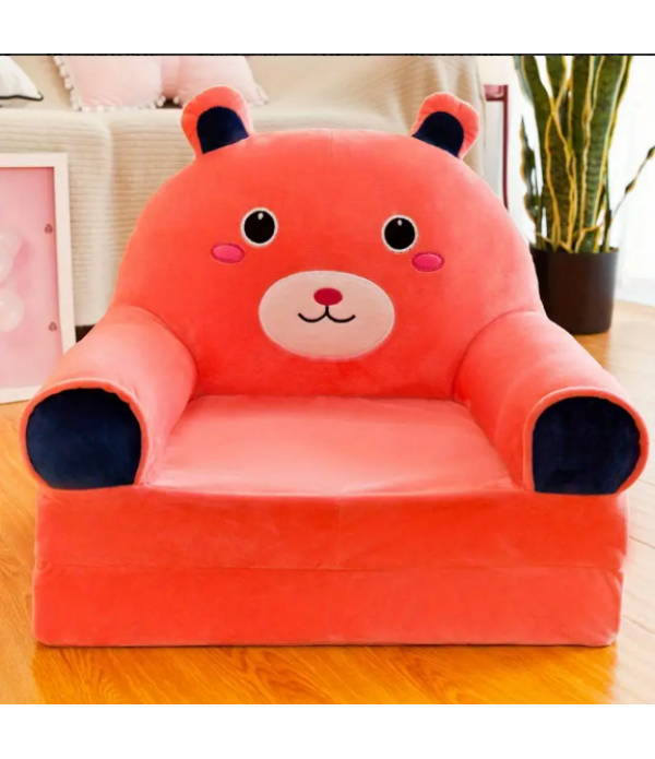 1pc 50cm/19.68in Children's Multifunctional Cartoon Folding Small Sofa, Kindergarten Baby Learns To Sit On The Seat, Boys And Girls Lazy Sofa Can Be Disassembled And Washed