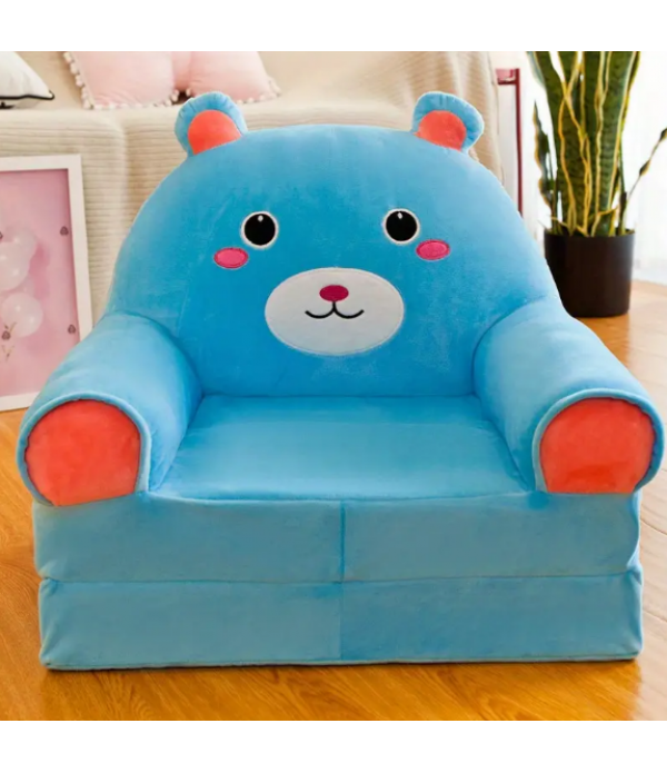 1pc 50cm/19.68in Children's Multifunctional Cartoon Folding Small Sofa, Kindergarten Baby Learns To Sit On The Seat, Boys And Girls Lazy Sofa Can Be Disassembled And Washed